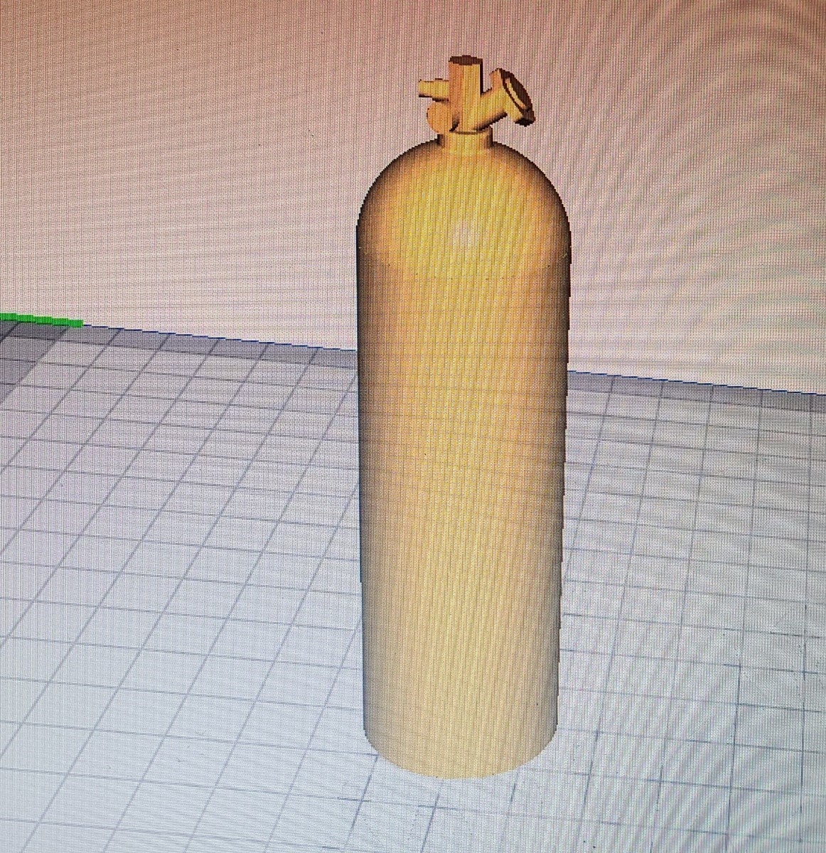 STL file 1/10th scale Nitrous bottle・Model to download and 3D print・Cults